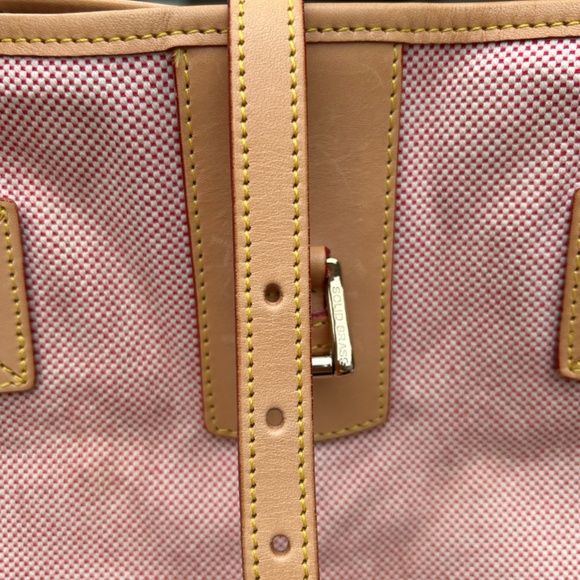 Dooney & Bourke Pink Canvas and Leather Tote - Picture 14 of 14